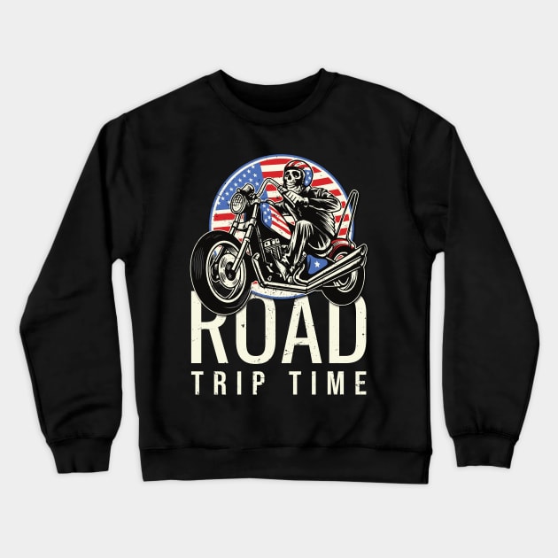 Road trip time Crewneck Sweatshirt by Cuteepi